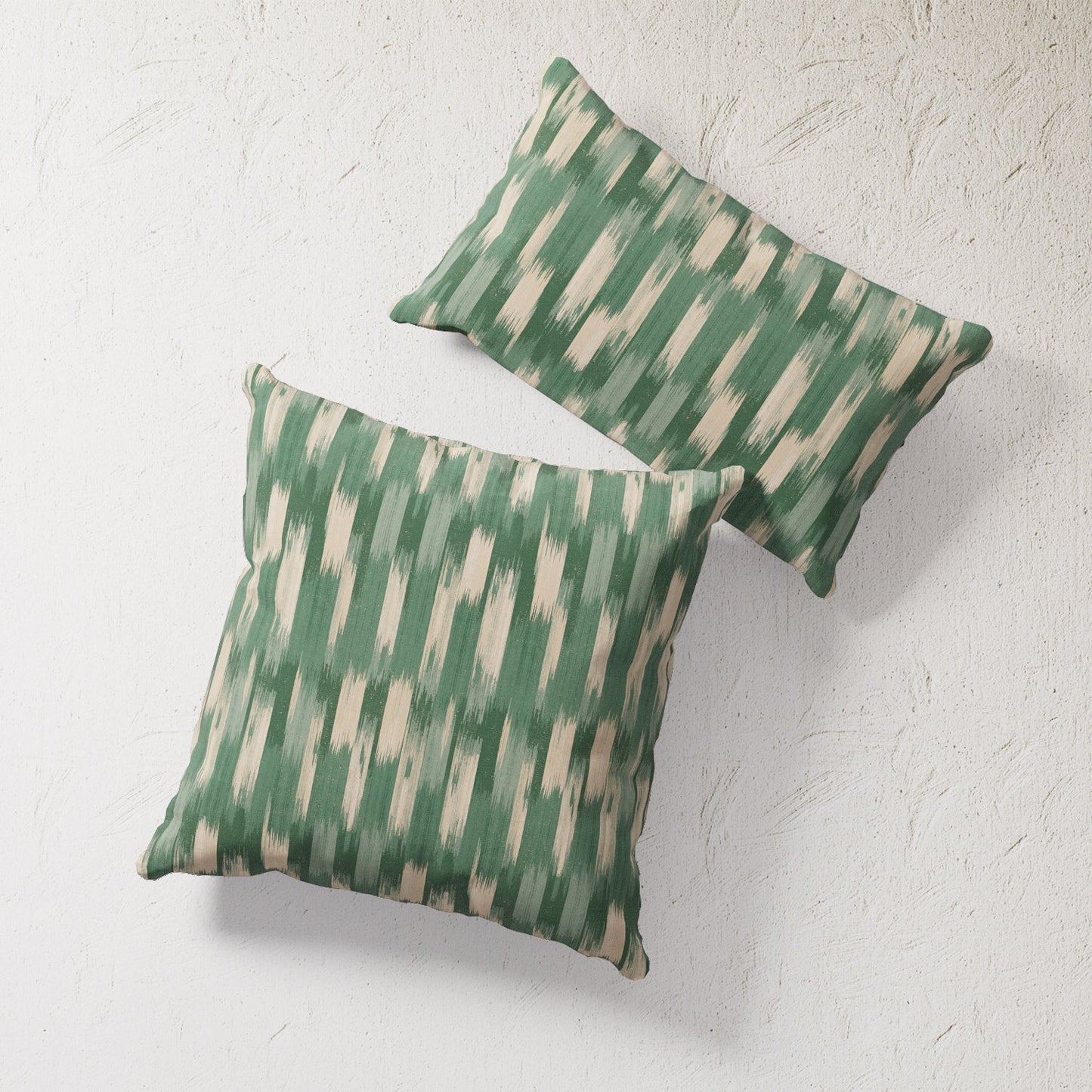 Indoor / Outdoor Pillow - Green French Flamme