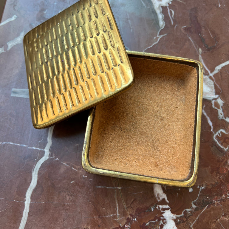 Iconic Mid-Century Modern Brass Decorative Box by Ben Seibel