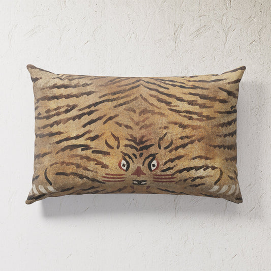 Indoor / Outdoor Pillow - Tiger Head Lumbar