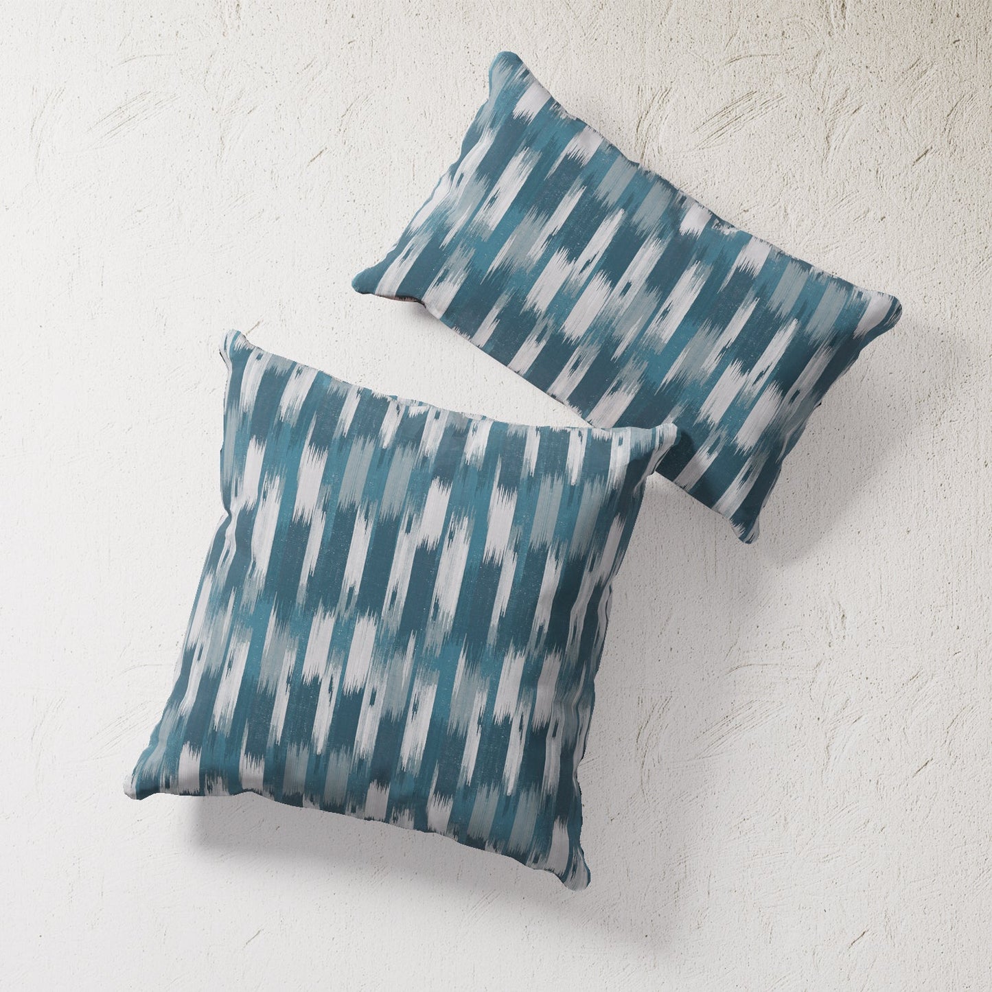 Indoor / Outdoor Pillow - Teal French Flamme