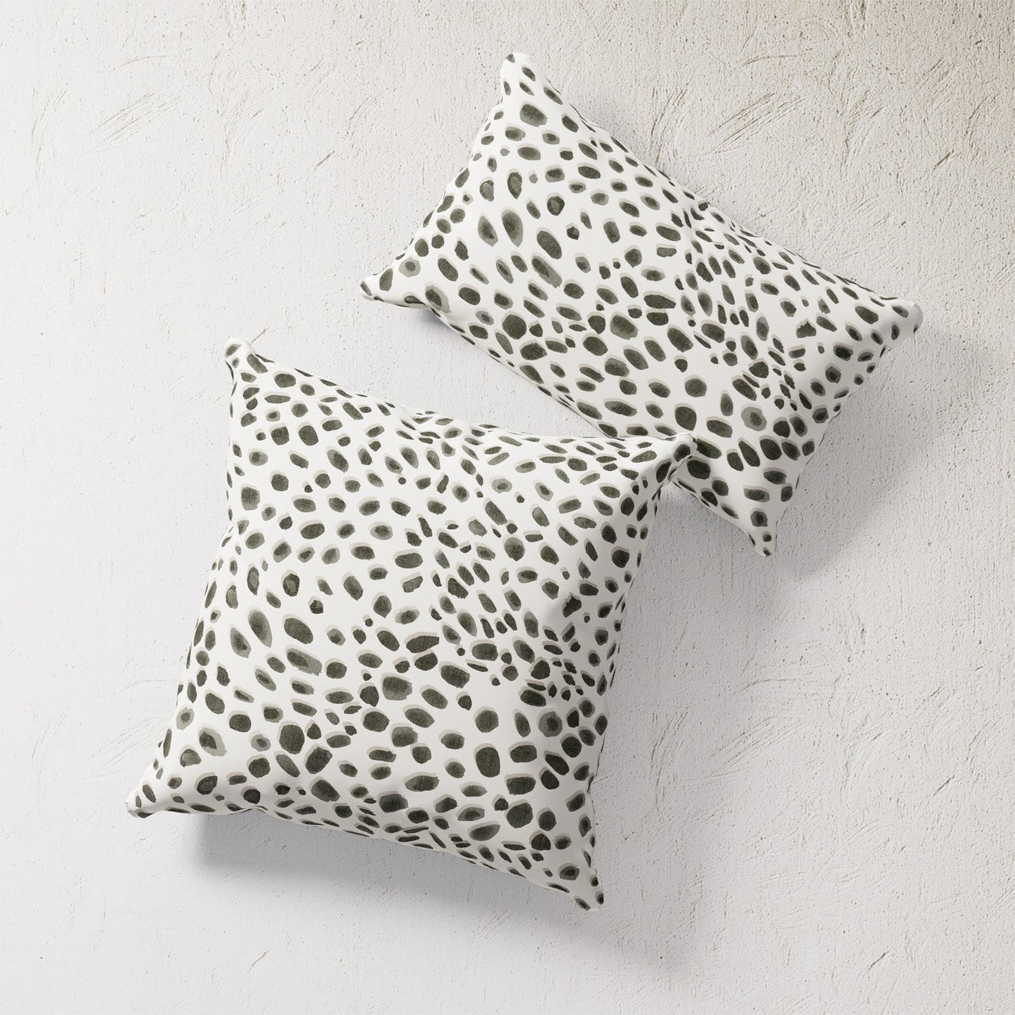 Indoor / Outdoor Pillow - Abstract Cheetah (Black)
