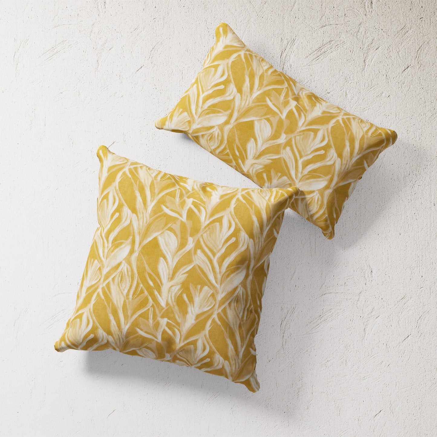 Indoor / Outdoor Pillow - Organic Abstract (Citron)