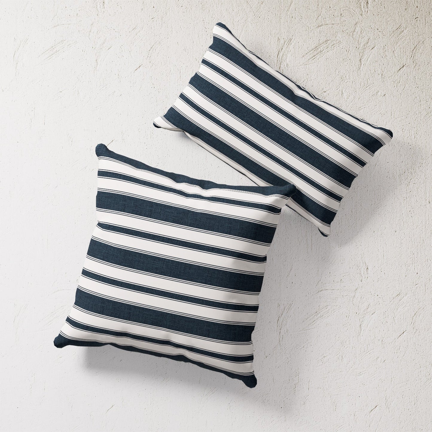 Indoor / Outdoor Pillow - Ticking Stripe (Navy)