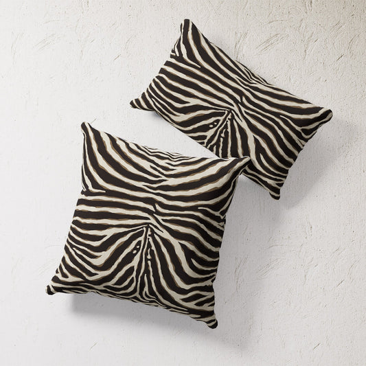 Indoor / Outdoor Pillow - Graphic Zebra