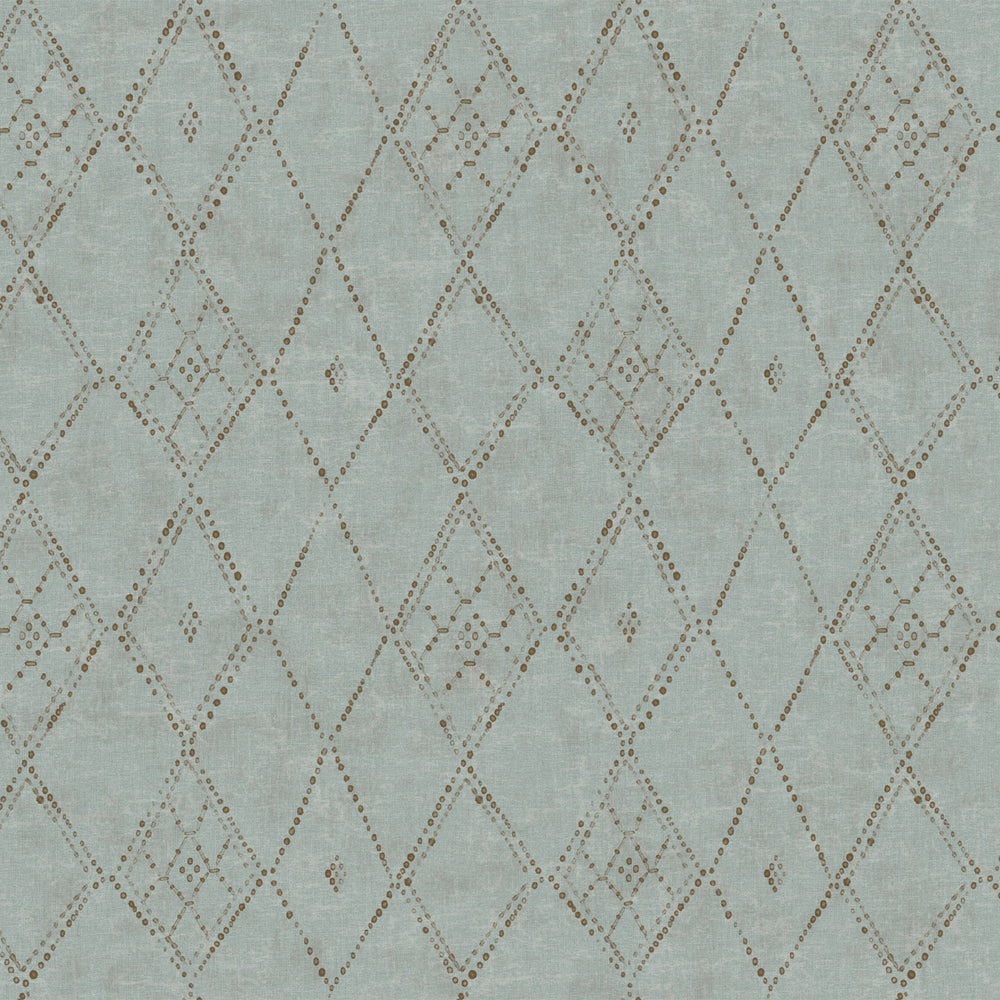 Lemieux et Cie Souk Diamonds in taupe brown with charcoal gray, handpainted organic linen textile with geometric diamond pattern, shown on white studio backdrop.