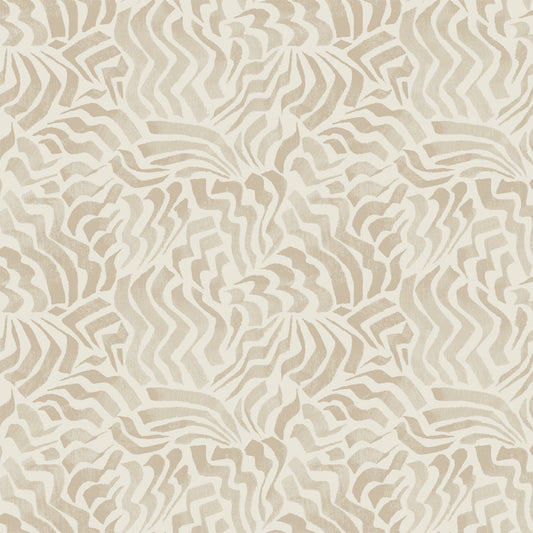 Zora Wave Wallpaper (Taupe)