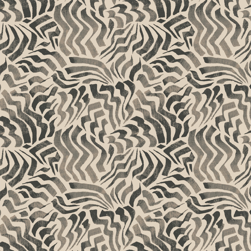 Lemieux et Cie Kami Paperweave in mushroom brown, handcrafted artisan weave with organic linear motif, shown on white studio backdrop.