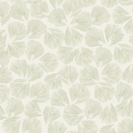 Elora Leaf Wallpaper (Green)