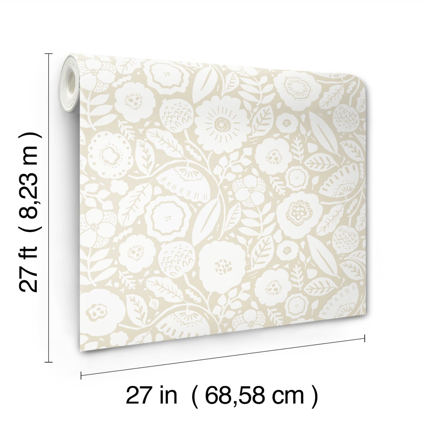 Camille Blossom Wallpaper (Linen)