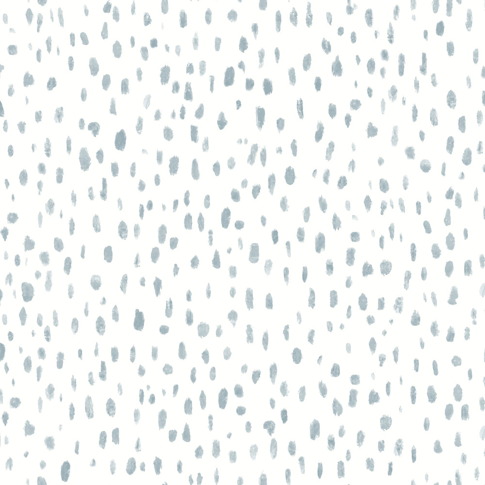 Lemieux et Cie Edition Mural in misty gray and beige, wallpaper with horizontal painterly brushstrokes evoking ocean waters and rolling waves.