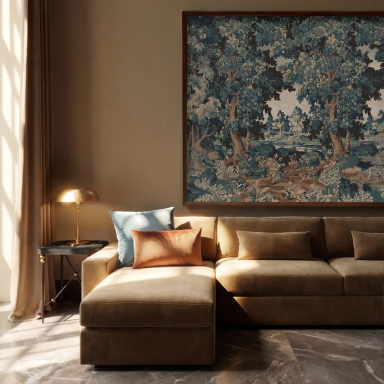 Naomi Reversible Velvet and Linen Lumbar Pillow