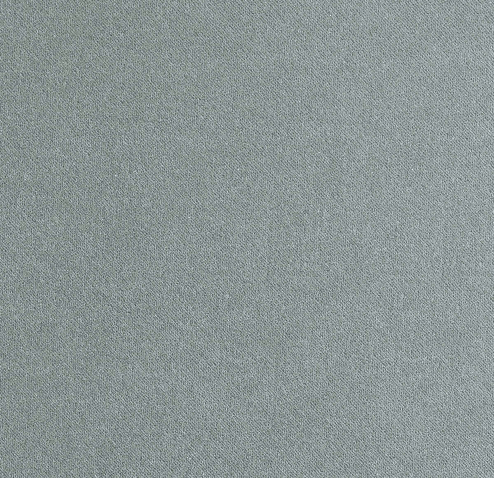 Lemieux et Cie Performance Velvet swatch in soft sage green, textile sample shown on white studio backdrop.