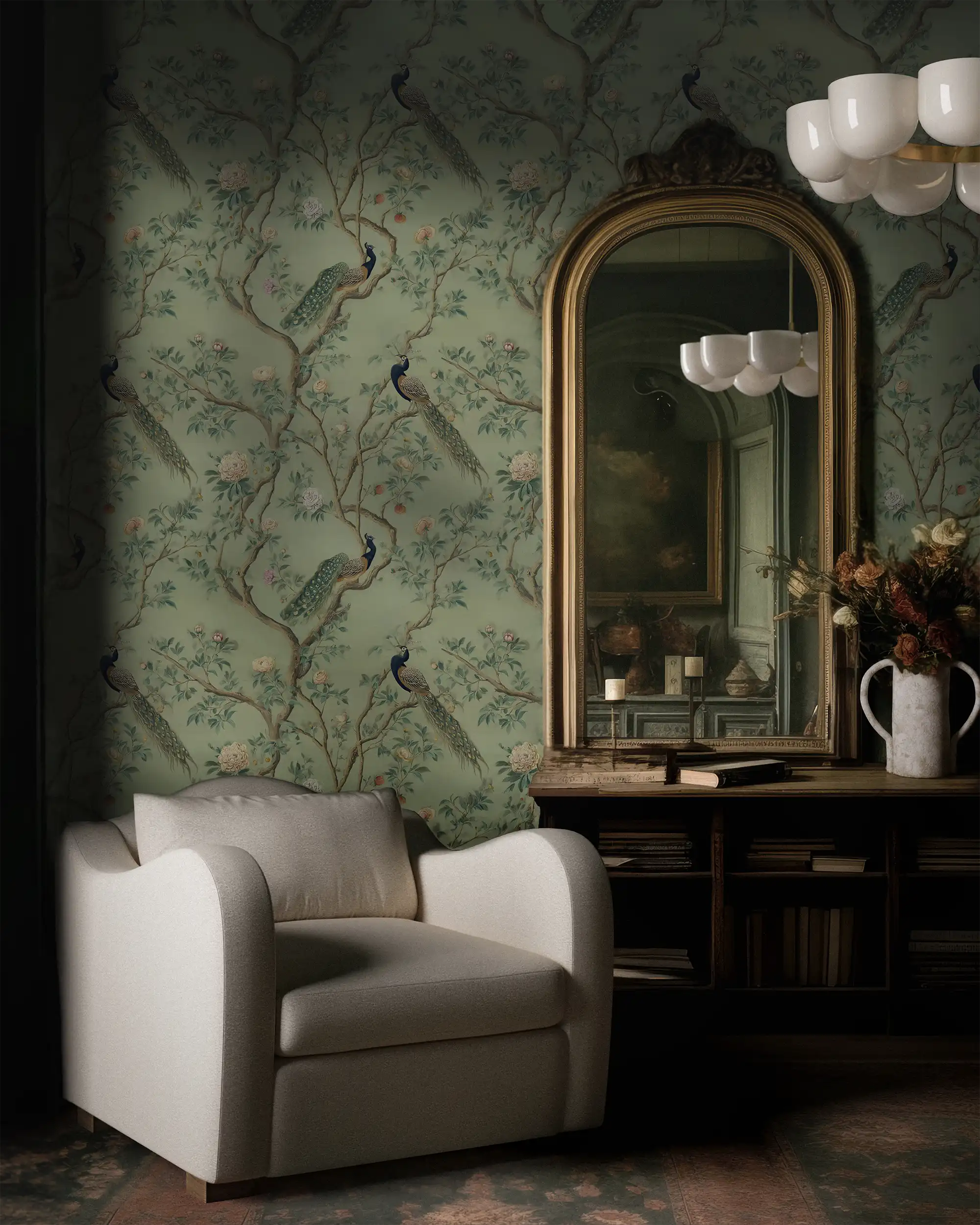 Peacock Plume Wallpaper