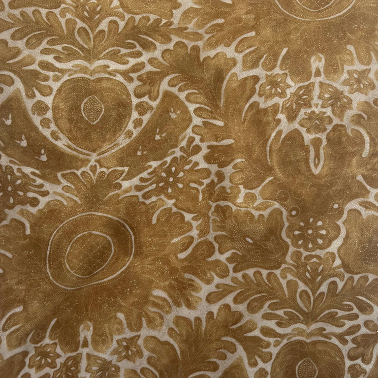 Toile de Rouen Saffron Fabric by the Yard