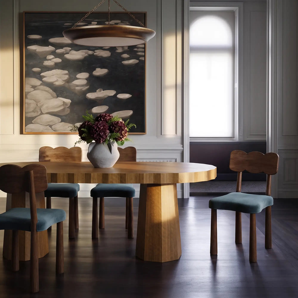 Ondara Fluted Dining Table Oblong
