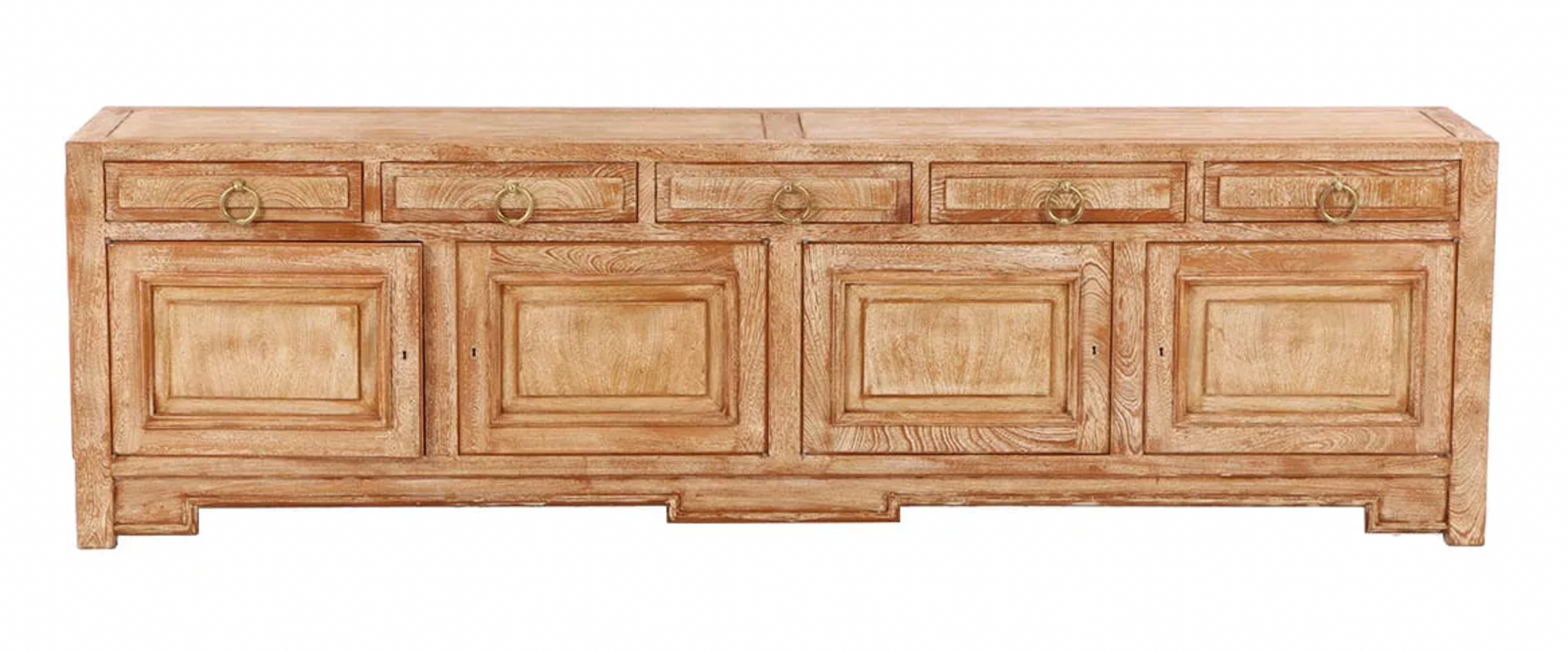Large Cerused Oak Sideboard, 1950s