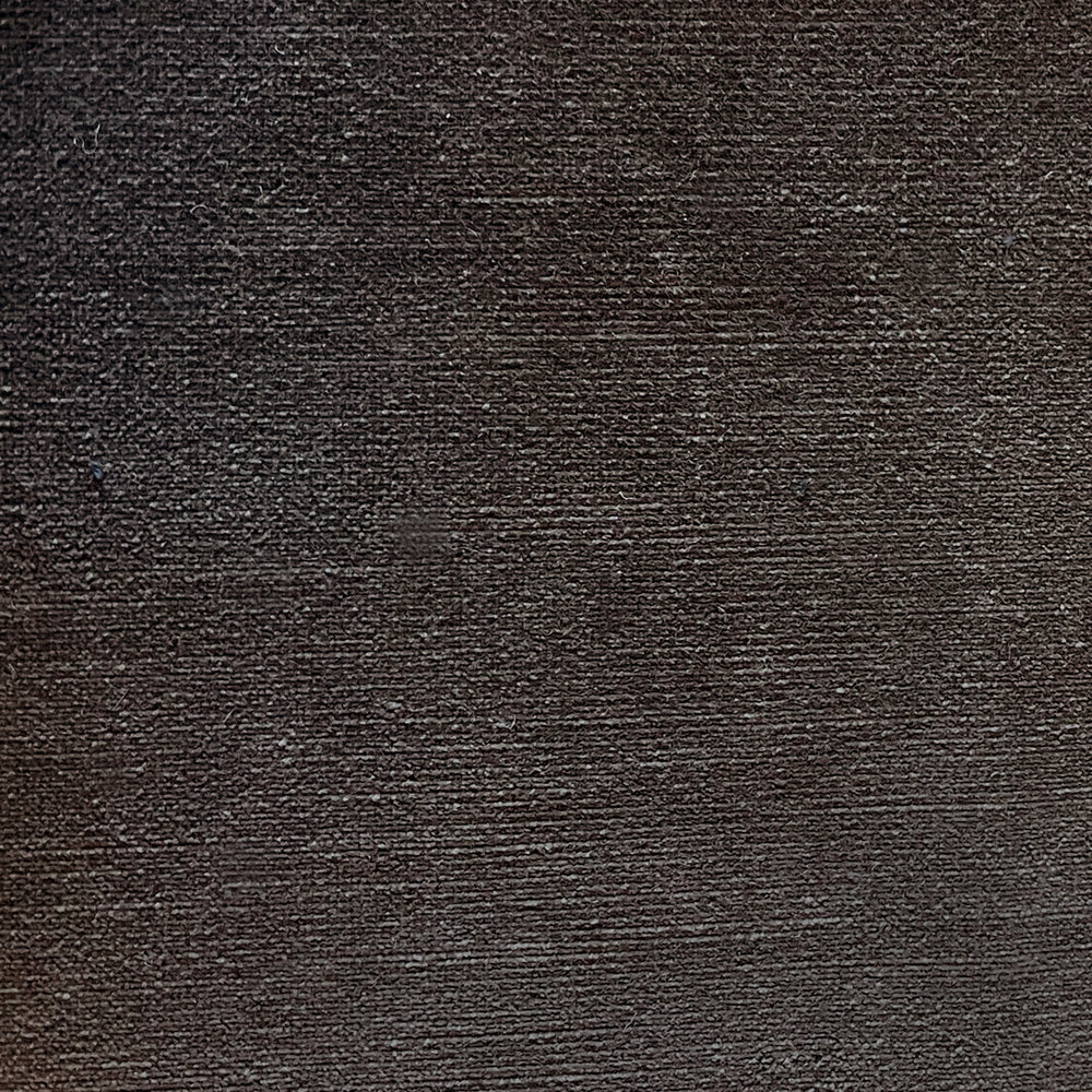 Lemieux et Cie Plush Velvets in charcoal, fabric swatch with fine horizontal texture, shown on white studio backdrop.