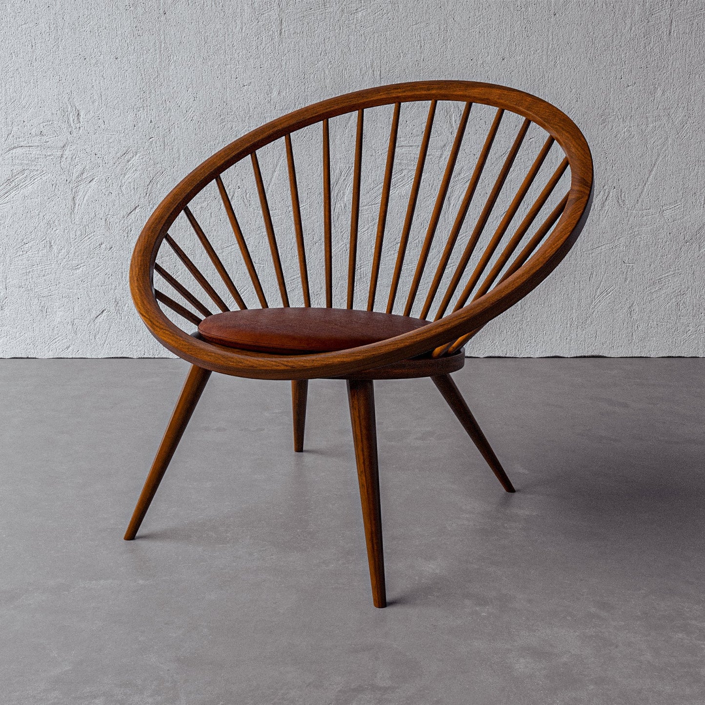 Laurent Chair in Molasses Leather