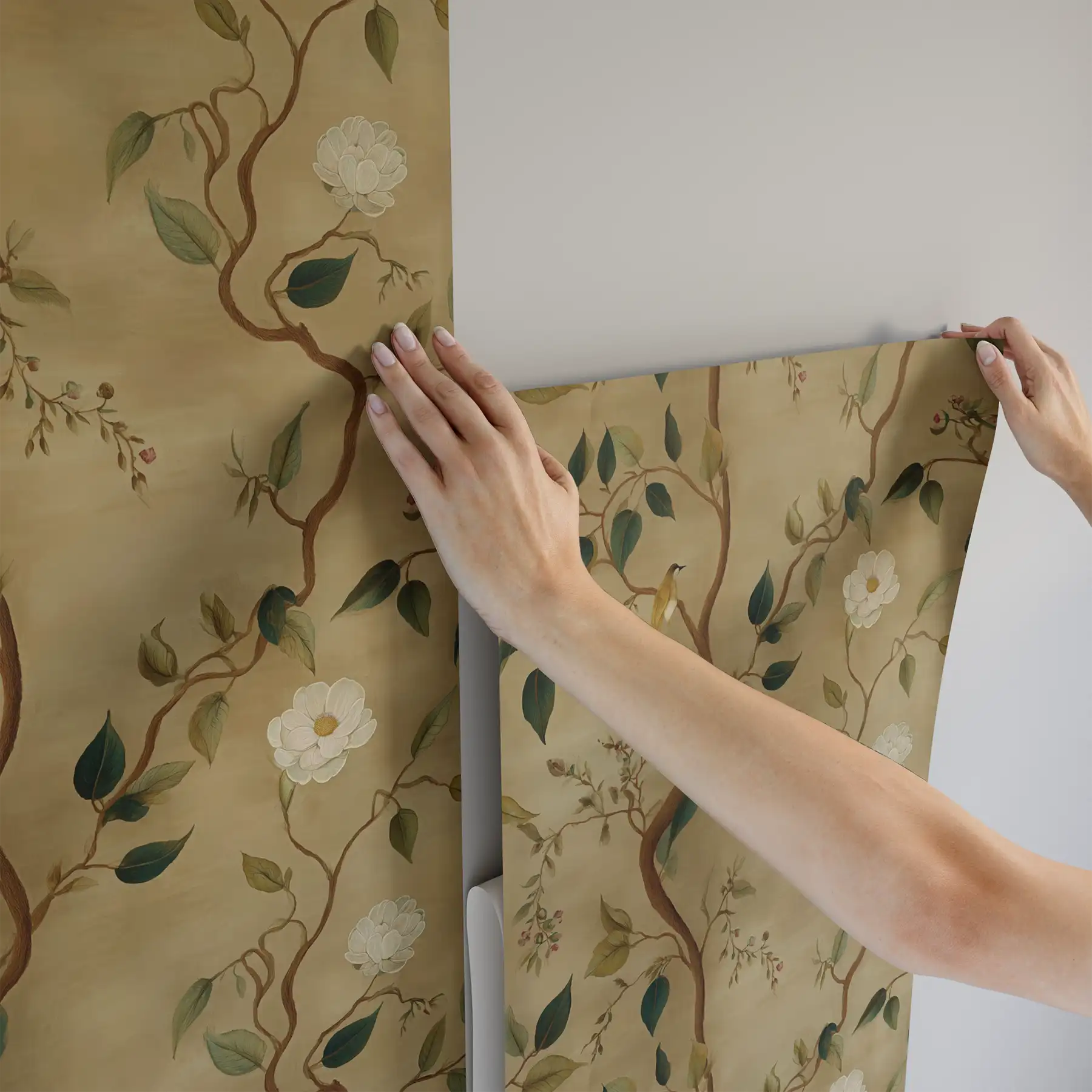 Treillage Gold Wallpaper