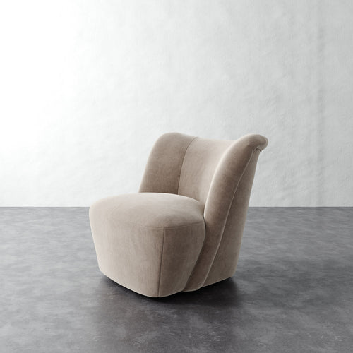 Aurelie Chair - Performance Brushed Woven Velvet Dune