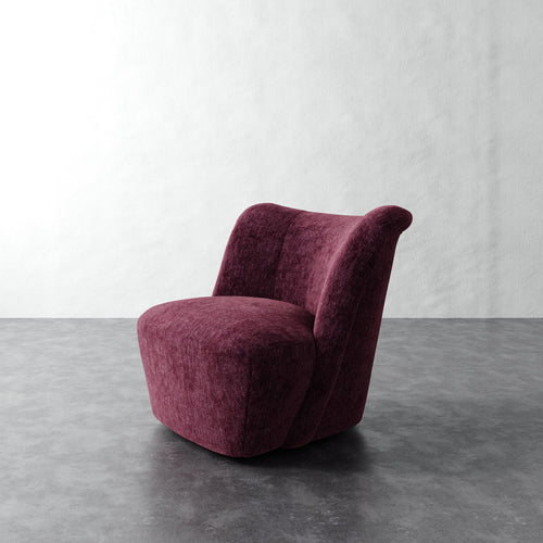 Aurelie Chair - Performance Matelasse Mulberry