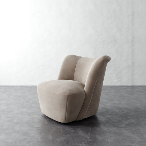 Aurelie Chair - Performance Velvet Oatmeal
