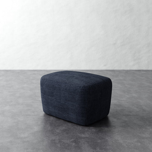 Aurelie Ottoman - Chunky Basket Indigo