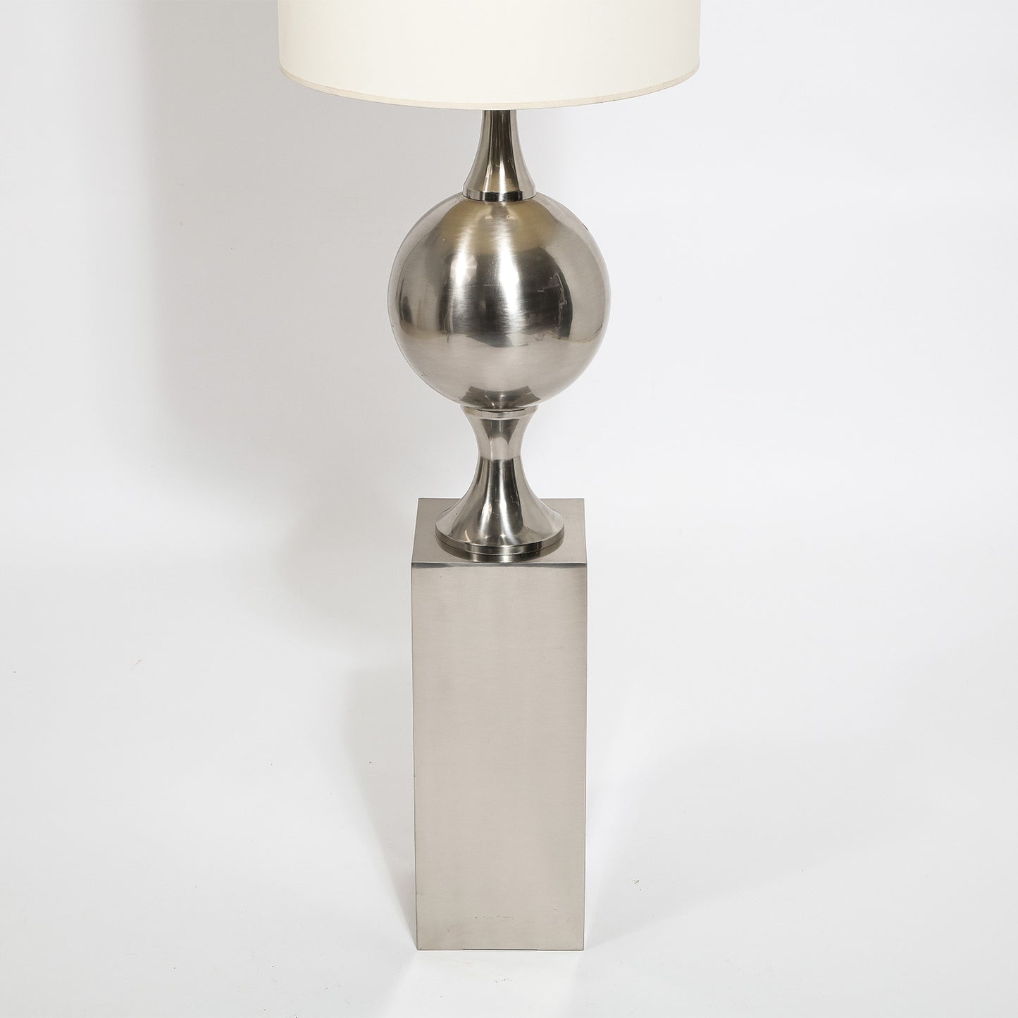 Barbier Floor Lamp in Nickel Plated Brass