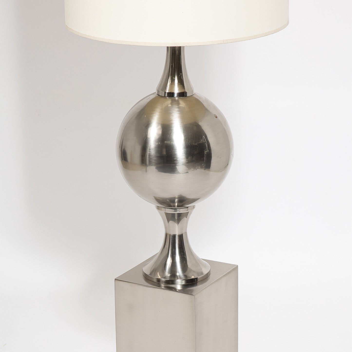 Barbier Floor Lamp in Nickel Plated Brass