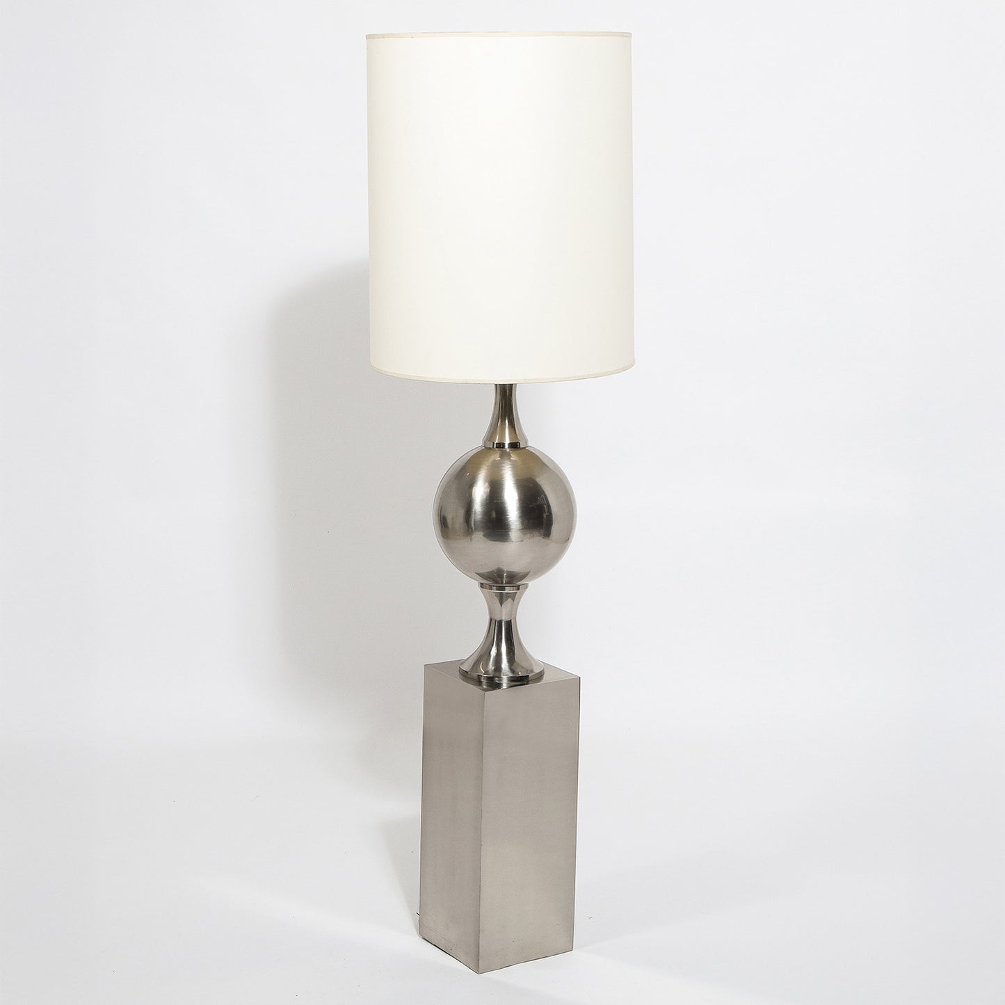 Barbier Floor Lamp in Nickel Plated Brass