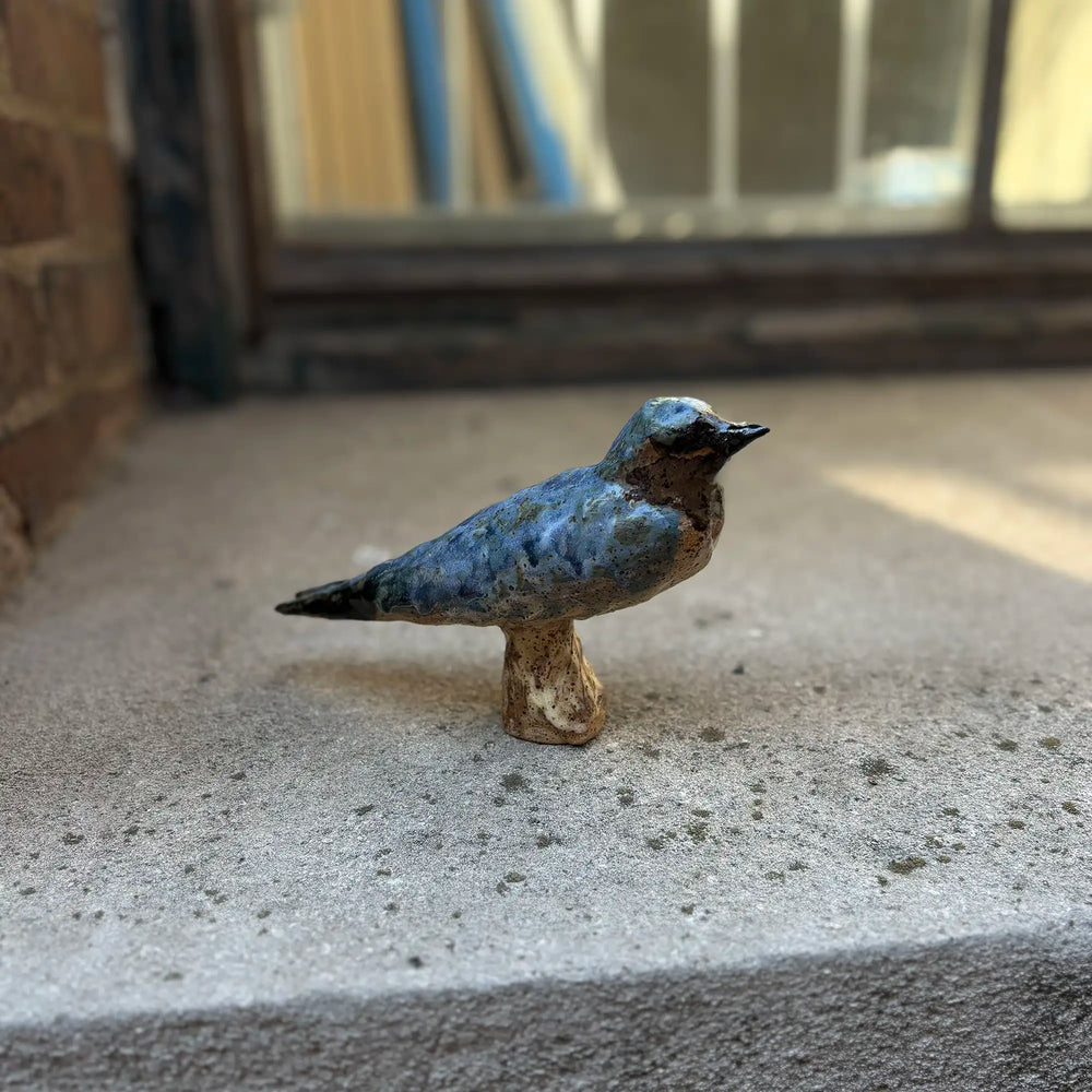 Artist-made figural Barn Swallow Sculpture