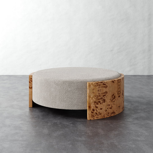 Benoit Coffee Table Ottoman - Brixton Dove Gray