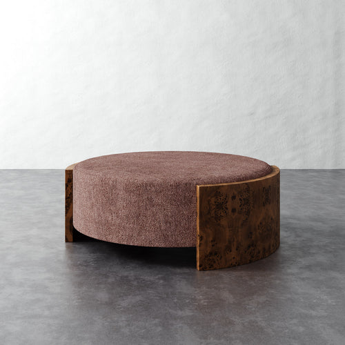 Benoit Coffee Table Ottoman - Micro Boucle Fig