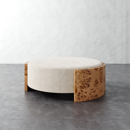 Benoit Coffee Table Ottoman - Performance Boucle Cream