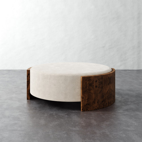 Benoit Coffee Table Ottoman - Performance Boucle Cream