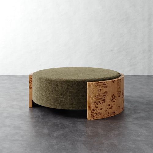 Benoit Coffee Table Ottoman - Performance Matelasse Balsam