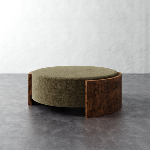 Benoit Coffee Table Ottoman - Performance Matelasse Balsam