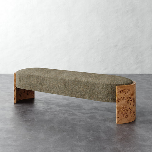 Benoit Upholstered Bench - Micro Boucle Balsam