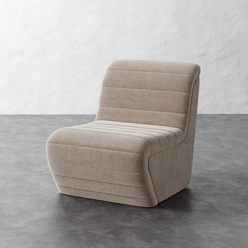 Brunoy Chair - Performance Brushed Woven Velvet Dune