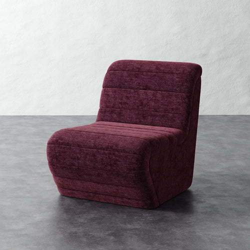 Brunoy Chair - Performance Matelasse Mulberry