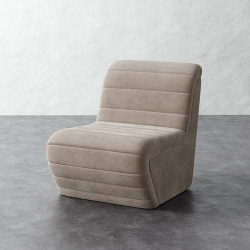 Brunoy Chair - Performance Velvet Oatmeal
