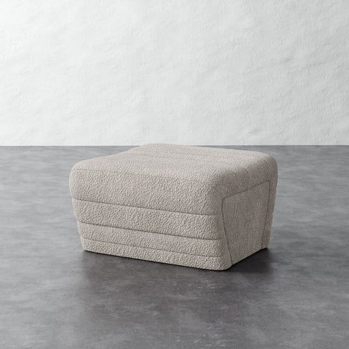 Brunoy Ottoman - Brixton Dove Gray