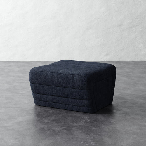 Brunoy Ottoman - Chunky Basket Indigo