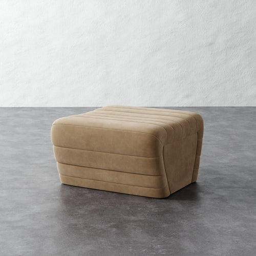 Brunoy Ottoman - Performance Velvet Acorn
