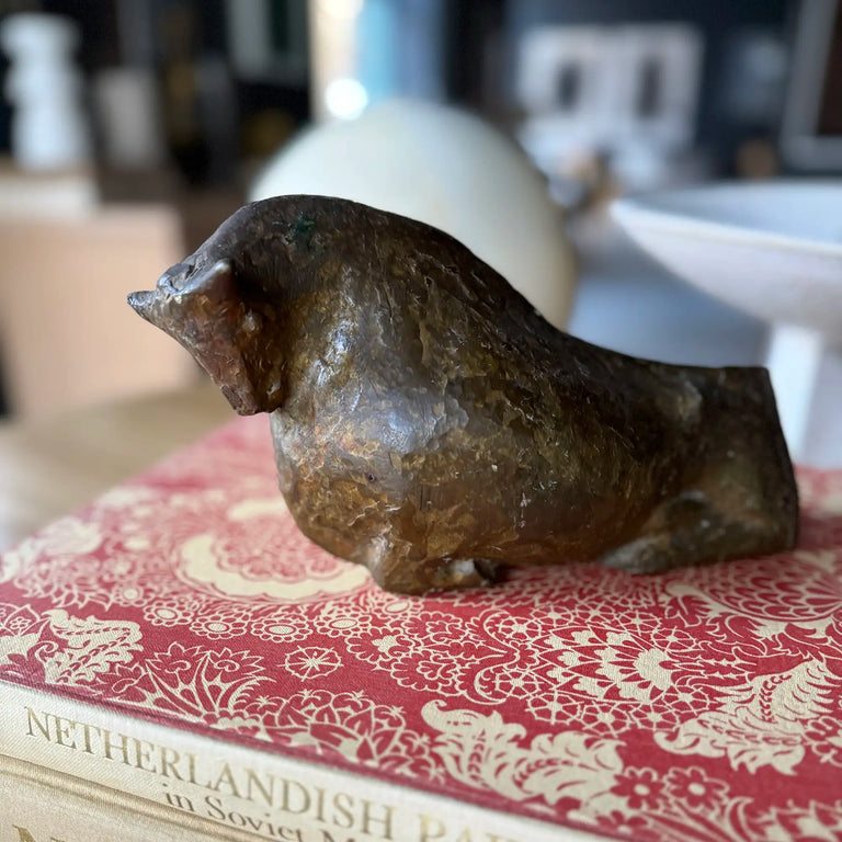 Beautiful Bronze Bull Sculpture by Gerhard Marcks