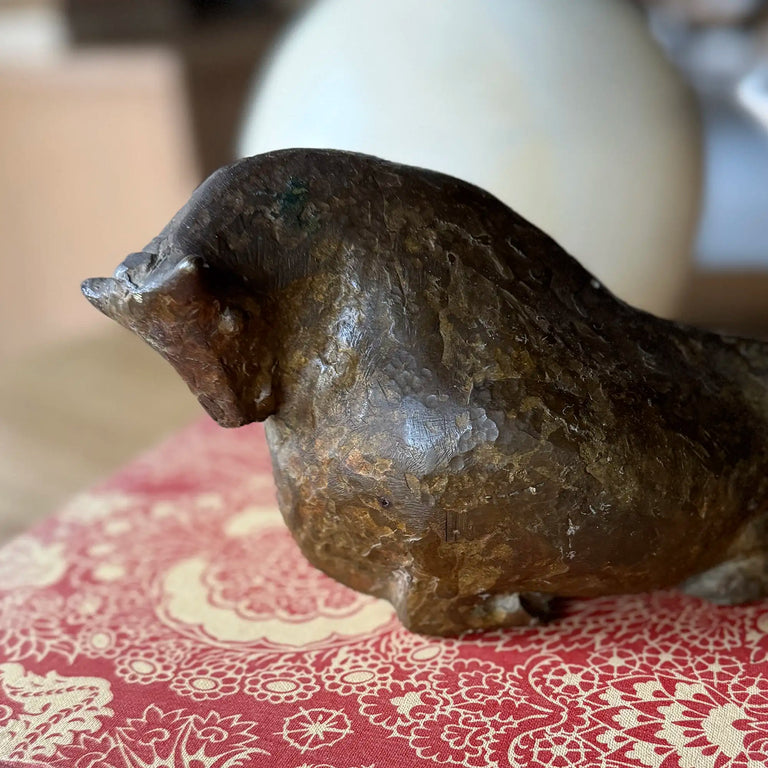 Beautiful Bronze Bull Sculpture by Gerhard Marcks