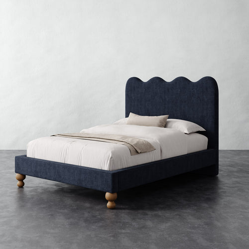 Celine Bed - Chunky Basket Indigo