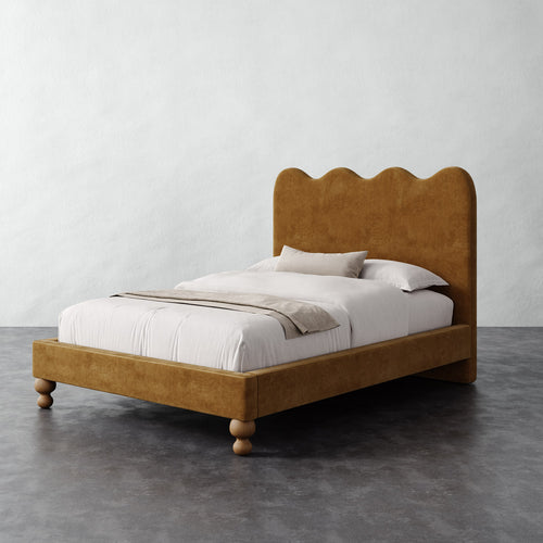 Celine Bed - Mohair Brown Sugar