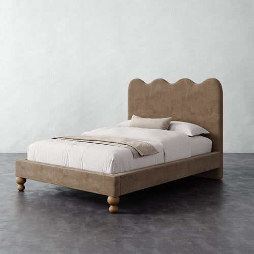 Celine Bed - Mohair Ecru