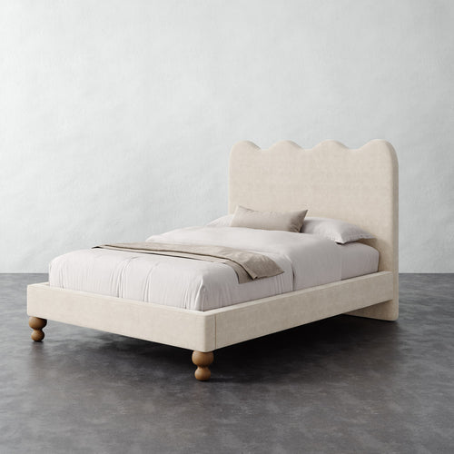 Celine Bed - Performance Boucle Cream